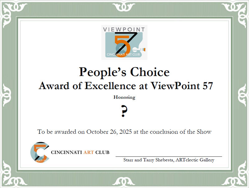 ViewPoint 57 People's Choice Award Certificate